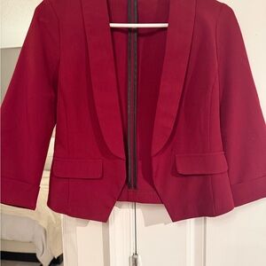 Charlotte Russe Deep Red Blazer